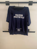 Maison Protocole Paris Blue Navy Tee