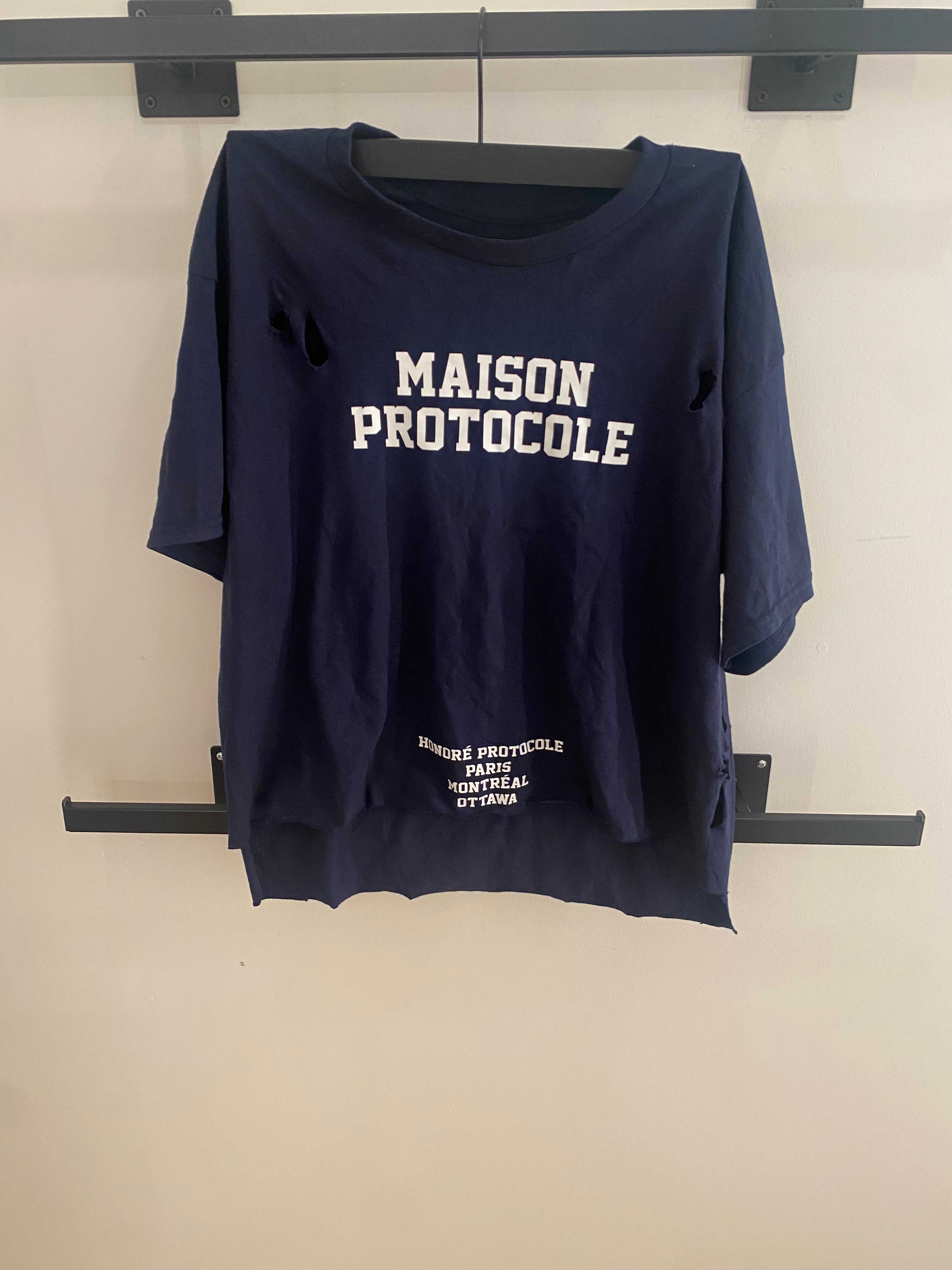 Maison Protocole Paris Blue Navy Tee