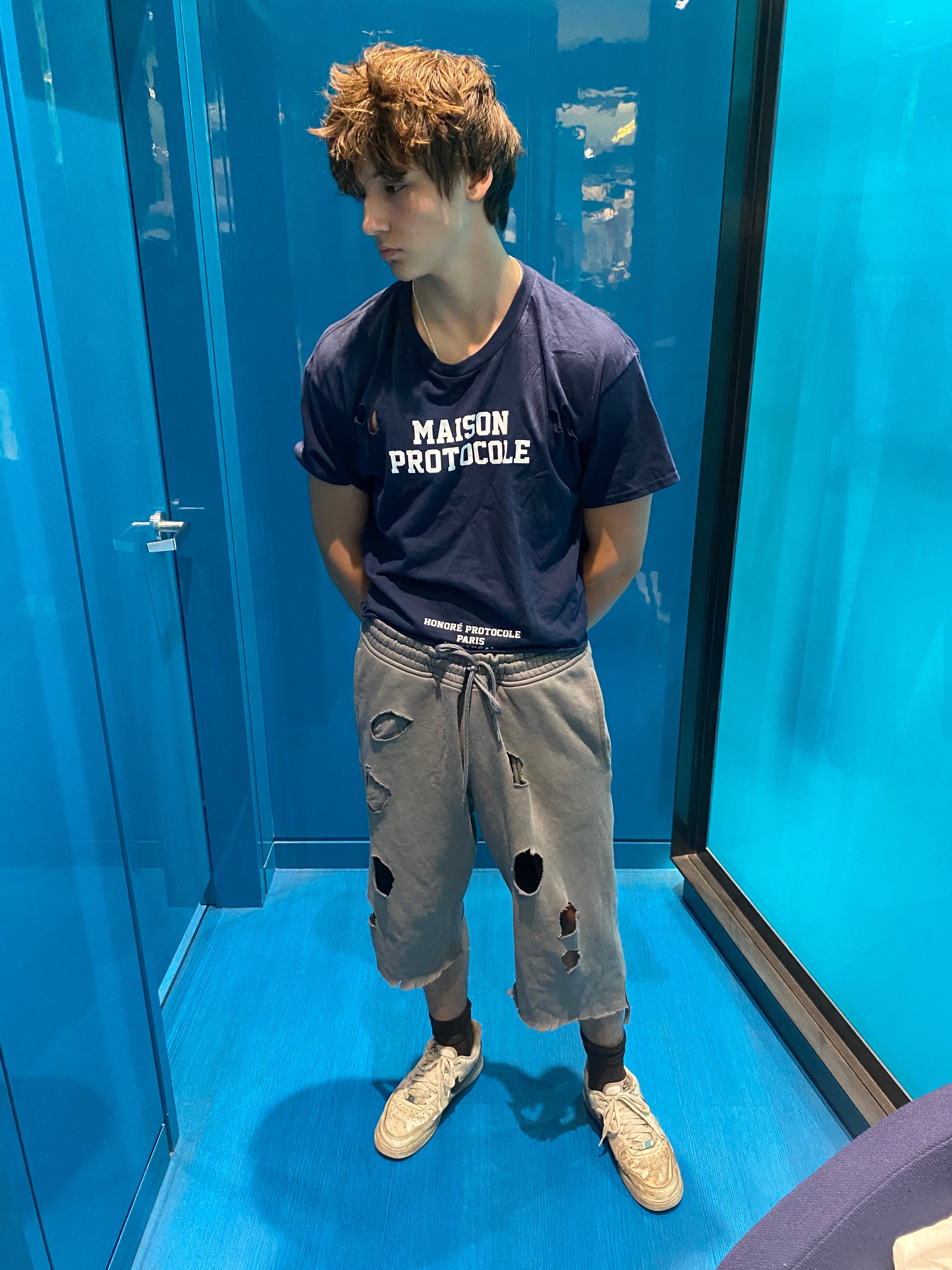 Maison Protocole Paris Blue Navy Tee